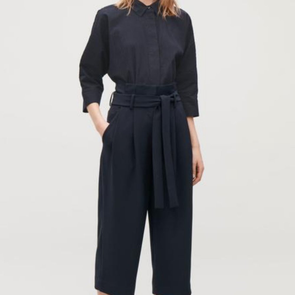 SOLD COS BELTED PAPERBAG CULOTTES BLACK